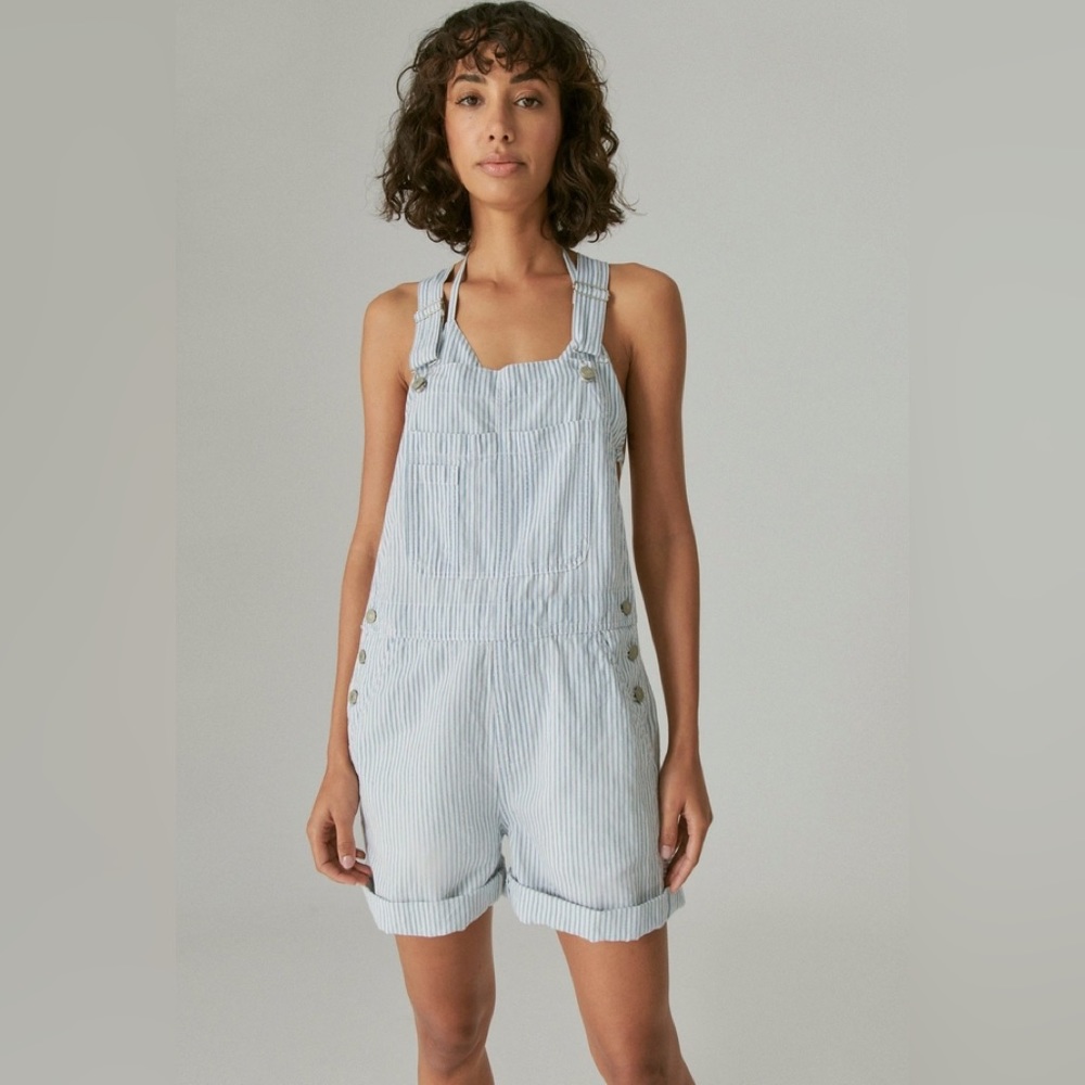 Lucky Brand Striped short-overalls